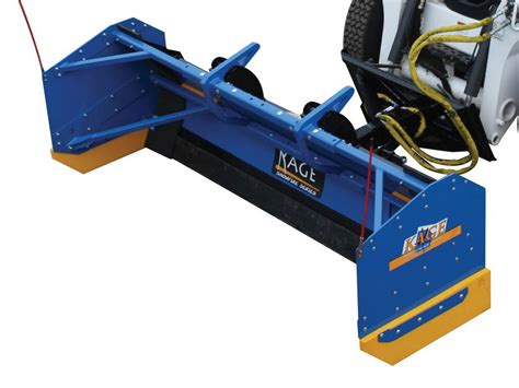 skid steer snow plow float|kage snow plow.